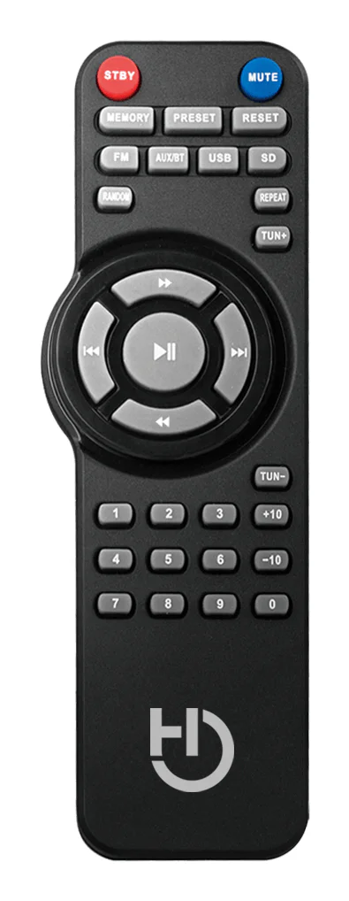 Colunas 2.1 Hiditec H400 Dark Edition 80W Bluetooth com Rádio FM, USB, SD e Comando - Imagem 5