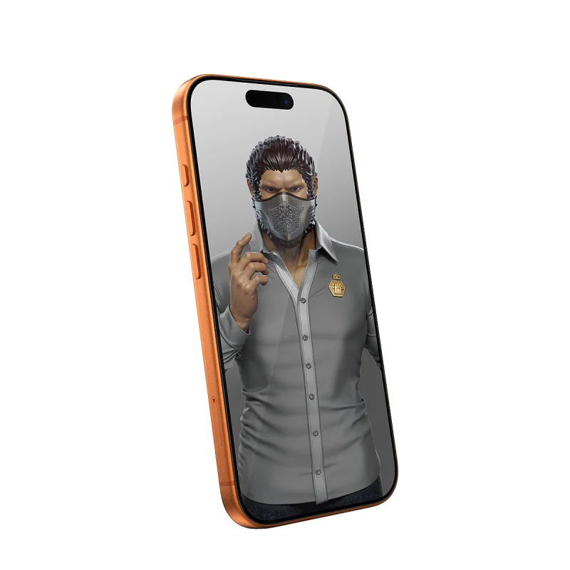 Película de Vidro Temperado Apokin para iPhone 17E, 16E, 14 e 13 Pro HD Anti-Pó Transparente - Imagem 4