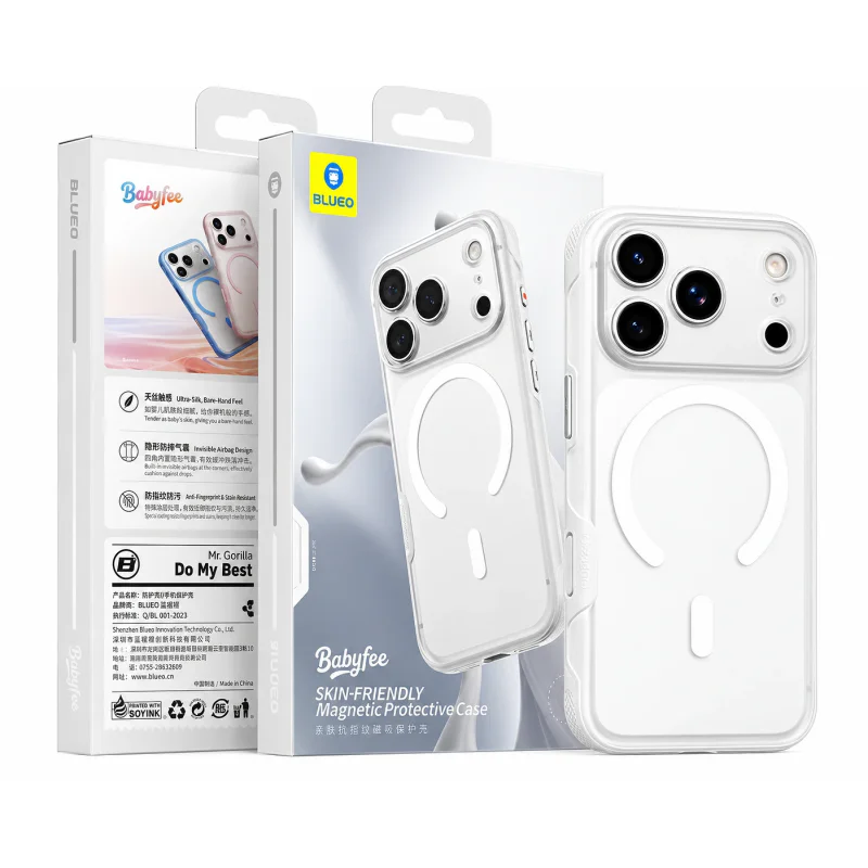Capa Apokin Blueo Babyfee Skin Magnética para iPhone 17 Pro Max e 18 Pro Max Rosa - Imagem 3