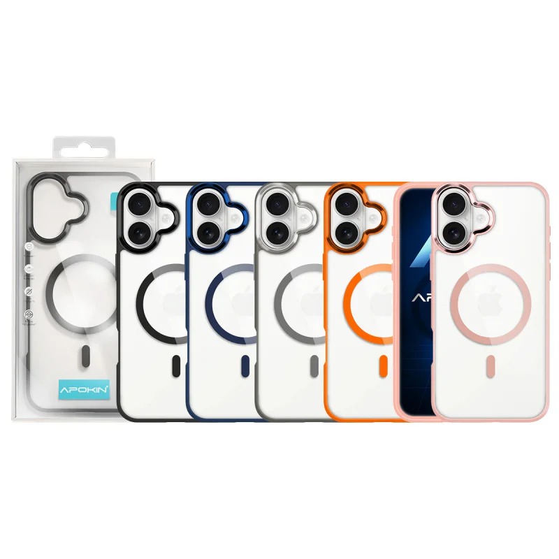 Capa Acrílica Apokin com MagSafe para iPhone 17 Azul - Imagem 1