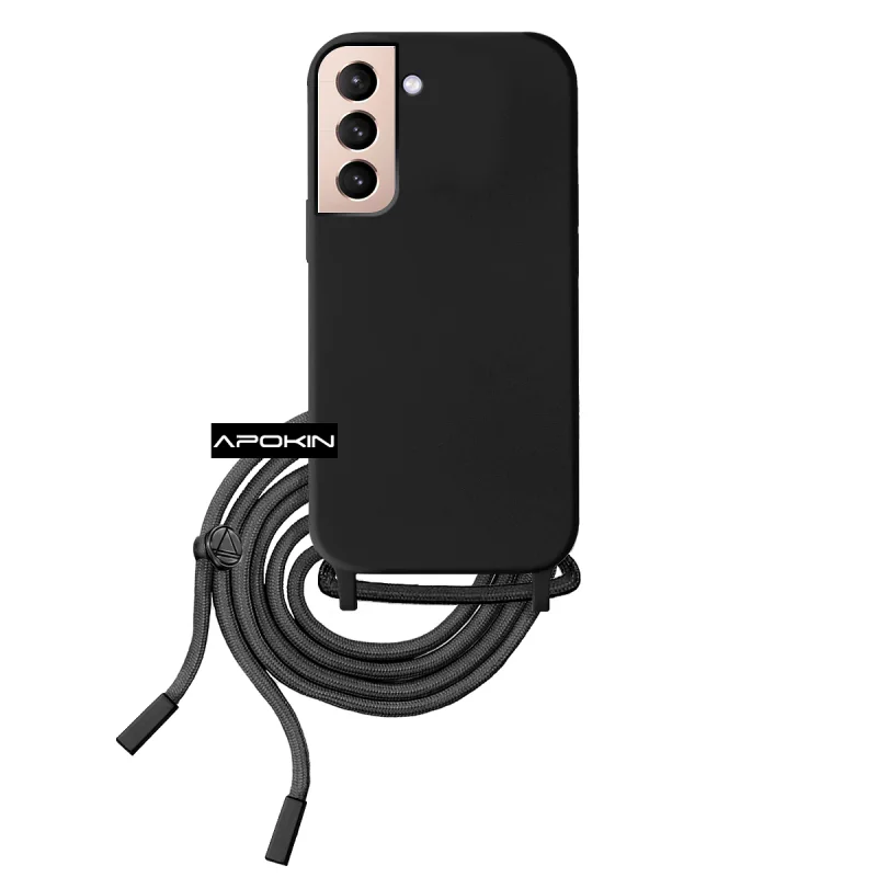 Capa Suave Apokin para Samsung Galaxy S22 Plus com Cordão Preto - Imagem 6