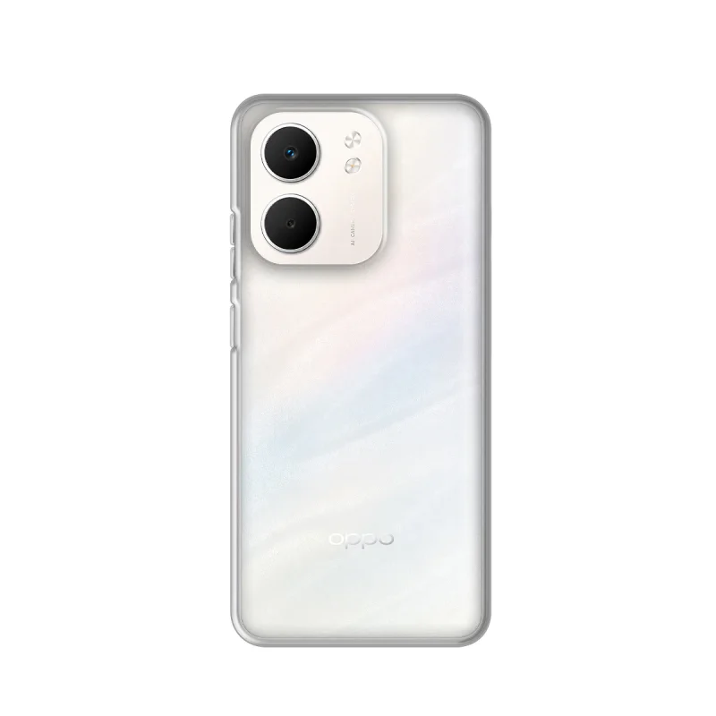 Capa Apokin para Oppo A5x em Silicone de Espessura Dupla Transparente