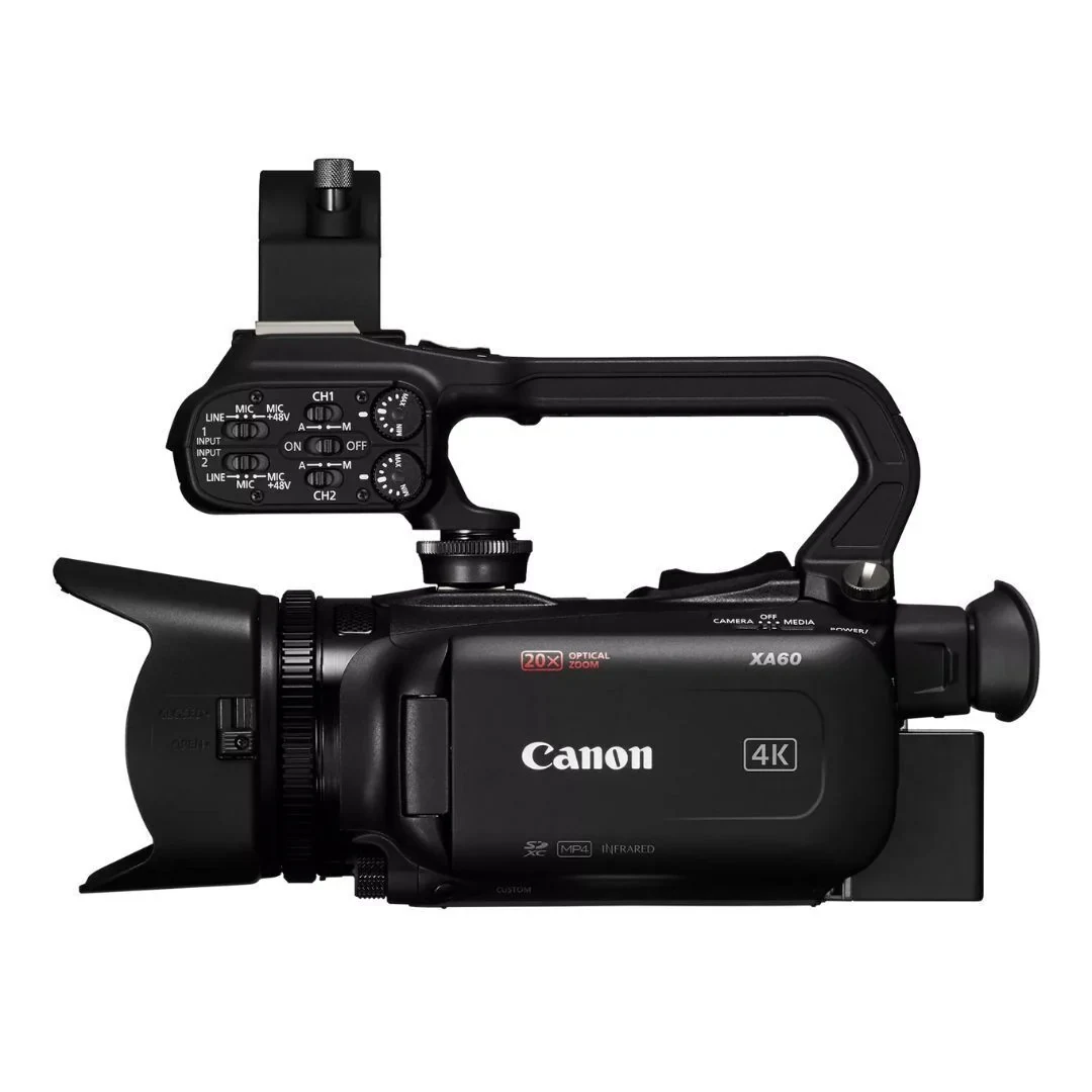 Câmara de Vídeo Canon XA60 4K UHD Profissional com Zoom Óptico 20x e Ecrã Tátil 3,5" - Imagem 3