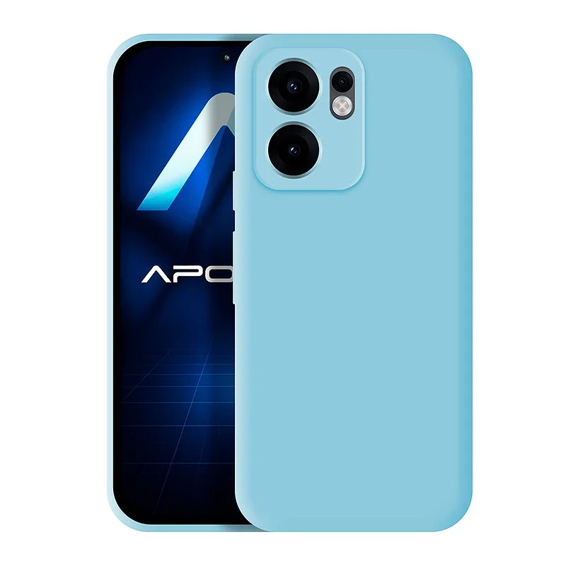 Capa Apokin em Silicone Suave para Oppo Reno 13 5G Azul - Imagem 2