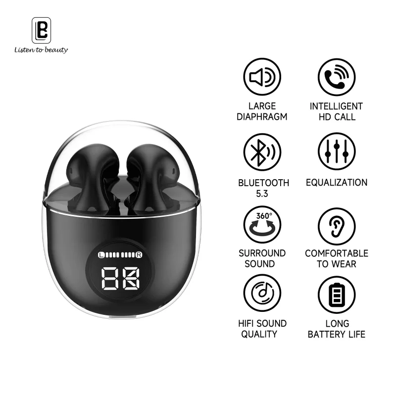 Auriculares Sem Fios Apokin Bavin BH17 Bluetooth Rosa - Imagem 3