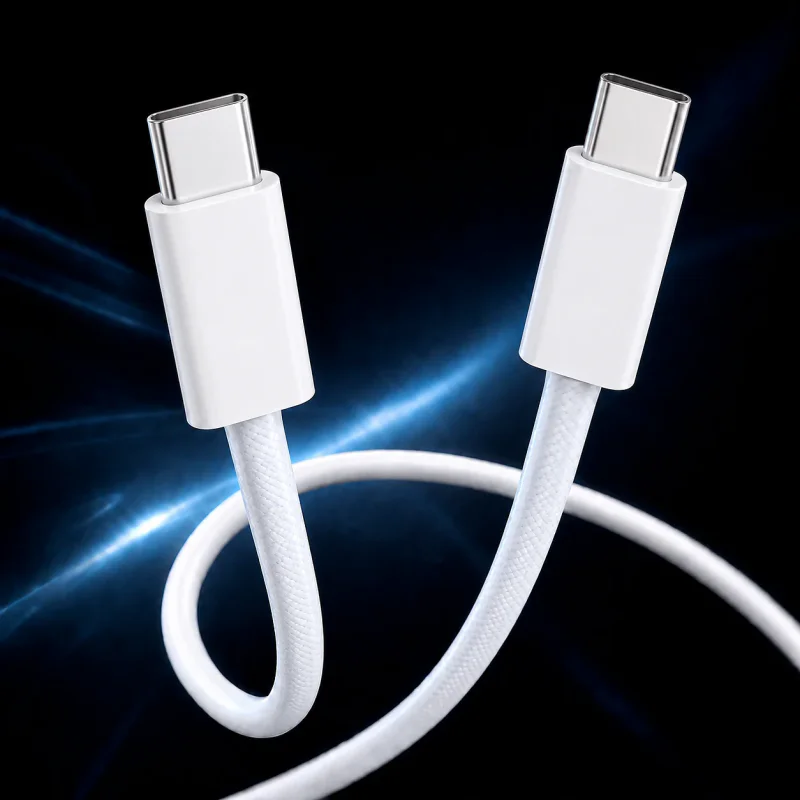 Cabo Apokin USB-C para iPhone 15 60 W 1 m Branco - Imagem 2