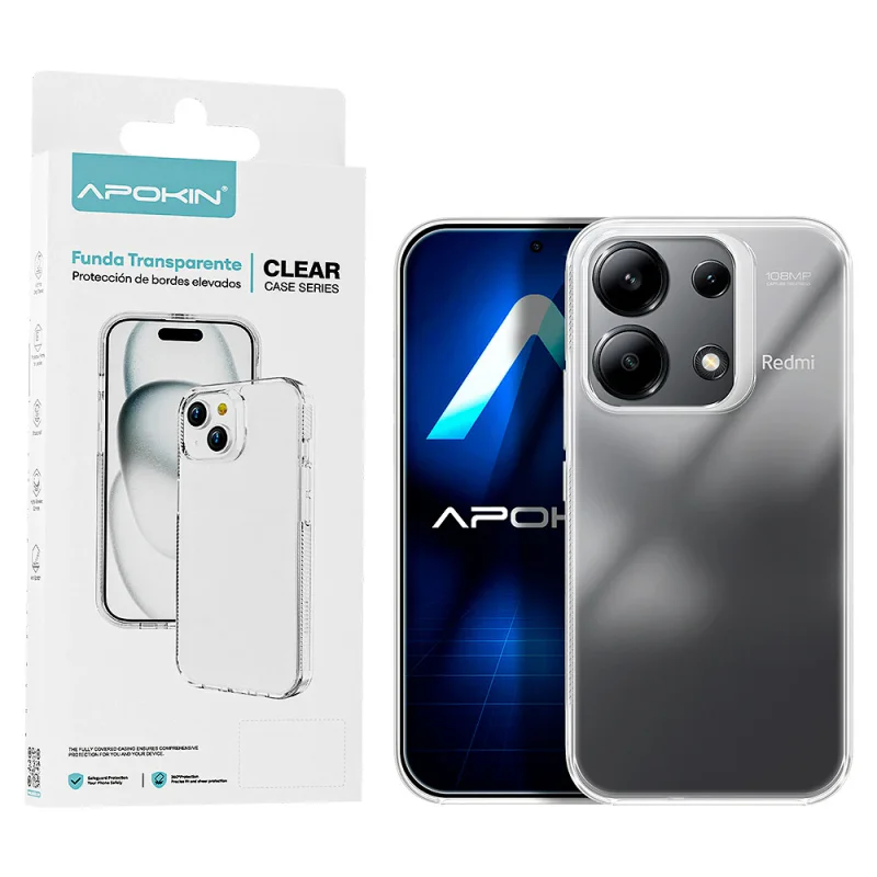 Capa Apokin ABR Antichoques Premium para Xiaomi Redmi Note 13 Pro 4G Transparente
