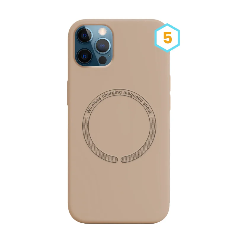 Capa Apokin para Apple iPhone 12 Pro Max Silicone Líquido com MagSafe Cor 23 - Imagem 6