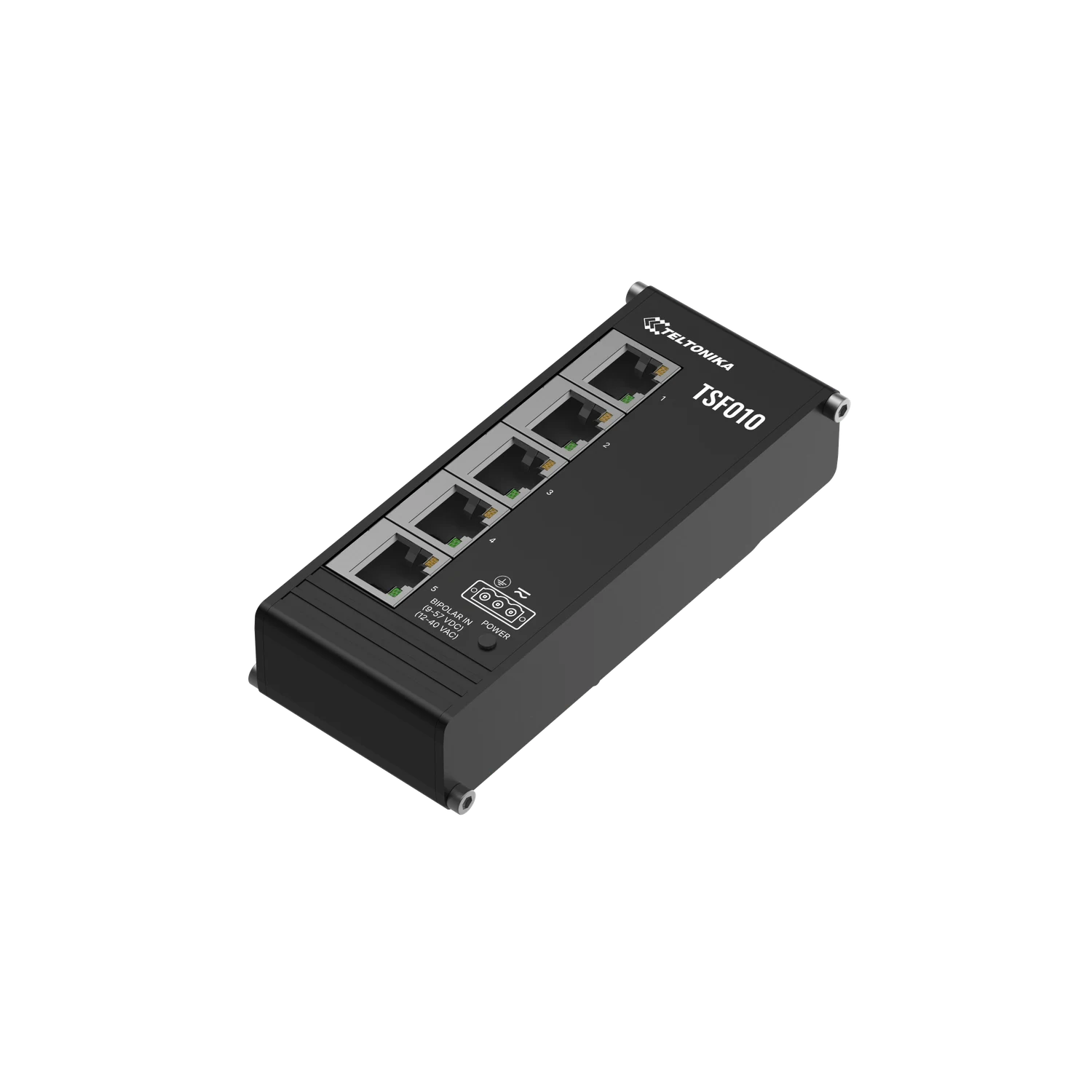 Switch Industrial Teltonika TSF010 Flat 5 Portas Fast Ethernet Não Gerido Calha DIN (Sem Fonte) - Imagem 1