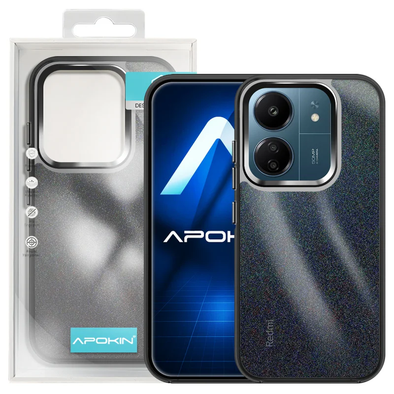 Capa Apokin Xiaomi Redmi 13C Acrílica com Purpurina Prata - Imagem 6