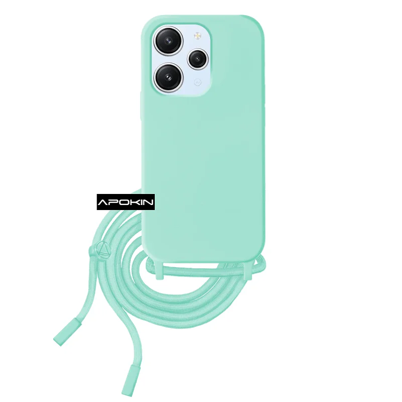 Capa Apokin para Xiaomi Redmi 12 Flexível com Cordão Preto - Imagem 2