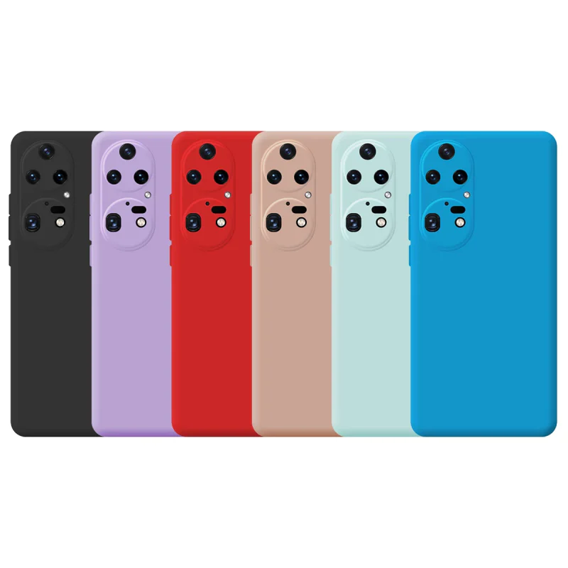 Capa Apokin em Silicone Macio para Huawei P50 Pro com Proteção de Câmara 3D Cor: Lila - Imagem 1