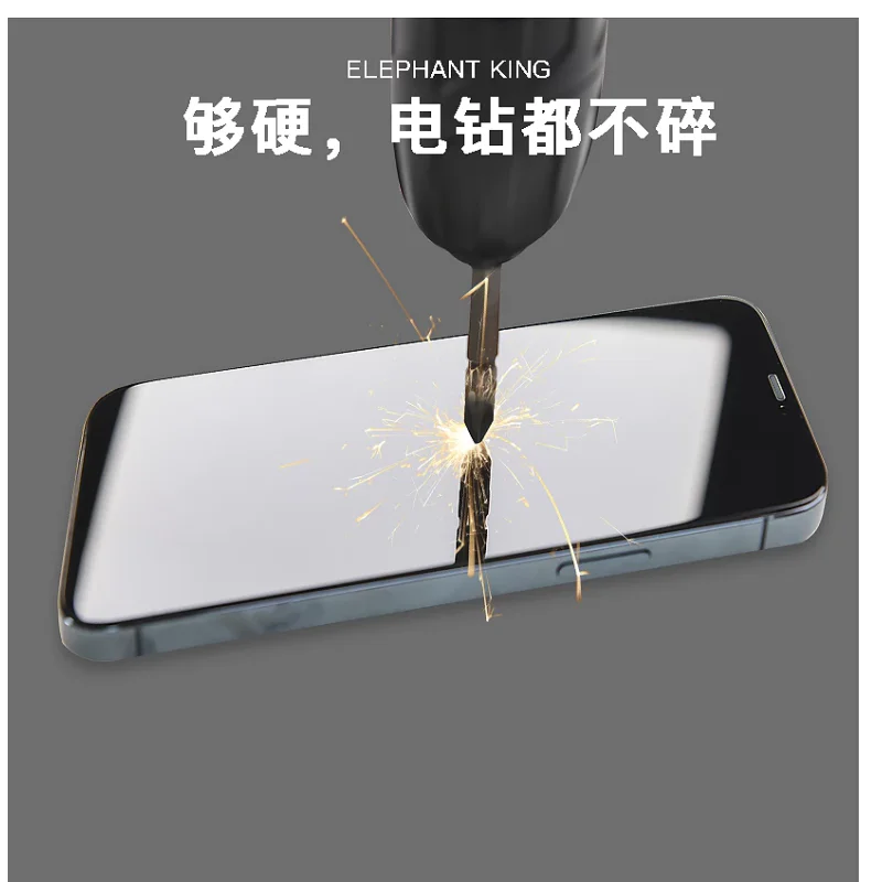 Película de Vidro Temperado Apokin de Privacidade para iPhone 6 Plus / 7 Plus / 8 Plus Preto - Imagem 2