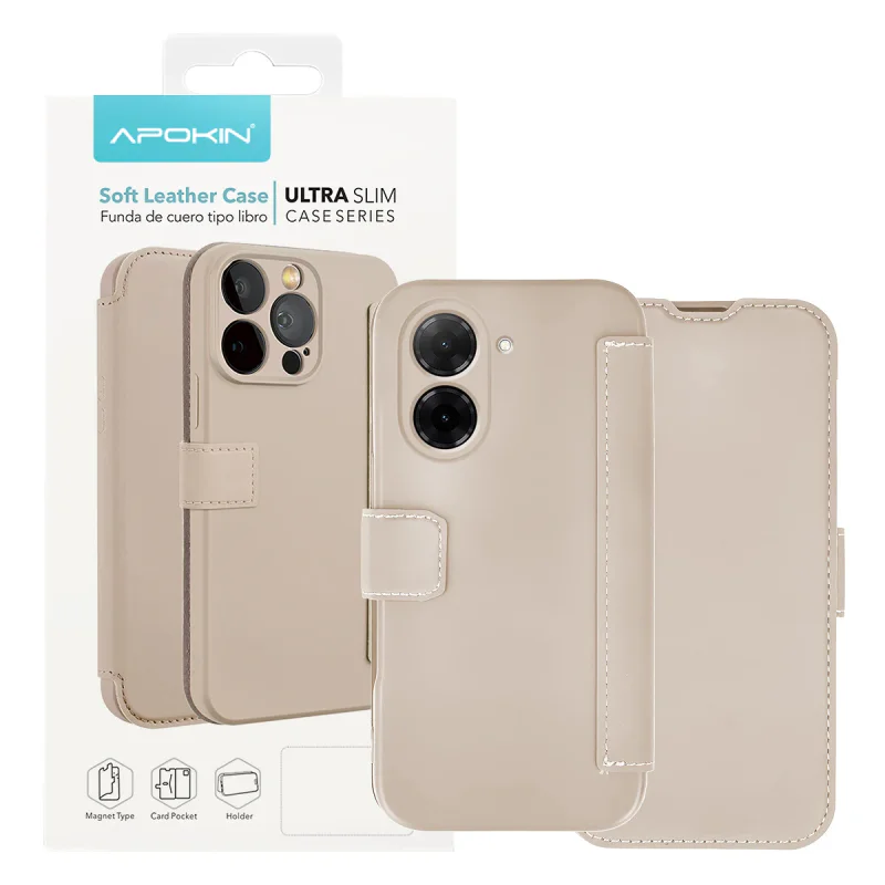 Capa Apokin para Xiaomi Redmi A5 Silicone Efeito Pele Rosa claro - Imagem 3