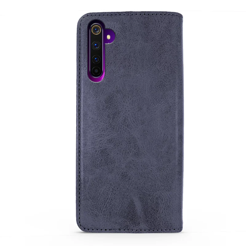 Capa de Livro Apokin para Realme 9 Pro em Pele Sintética com Porta-Cartões Vermelho - Imagem 6