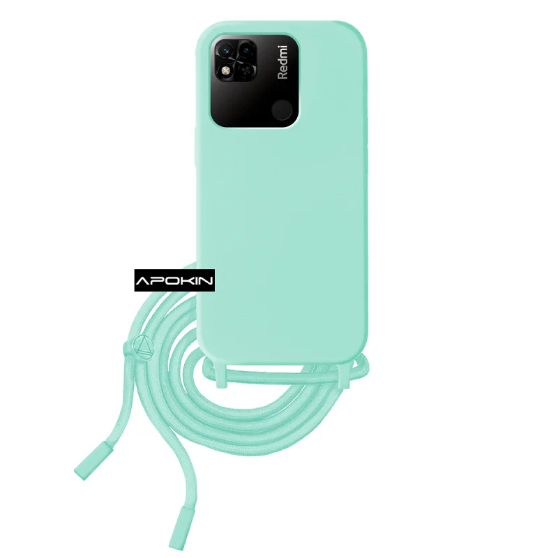 Capa Apokin para Xiaomi Redmi 10C com Cordão Rosa - Imagem 2