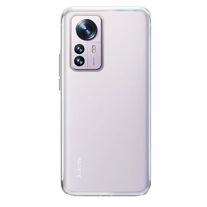 Capa de Silicone Apokin para Xiaomi 12 e 12X Transparente Espessura Extra 2,0 mm