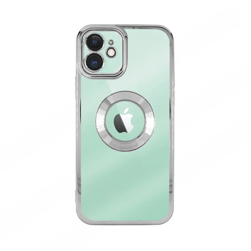 Capa Apokin para Apple iPhone 11 Pro Silicone Transparente Borda Cromada Preto - Imagem 3