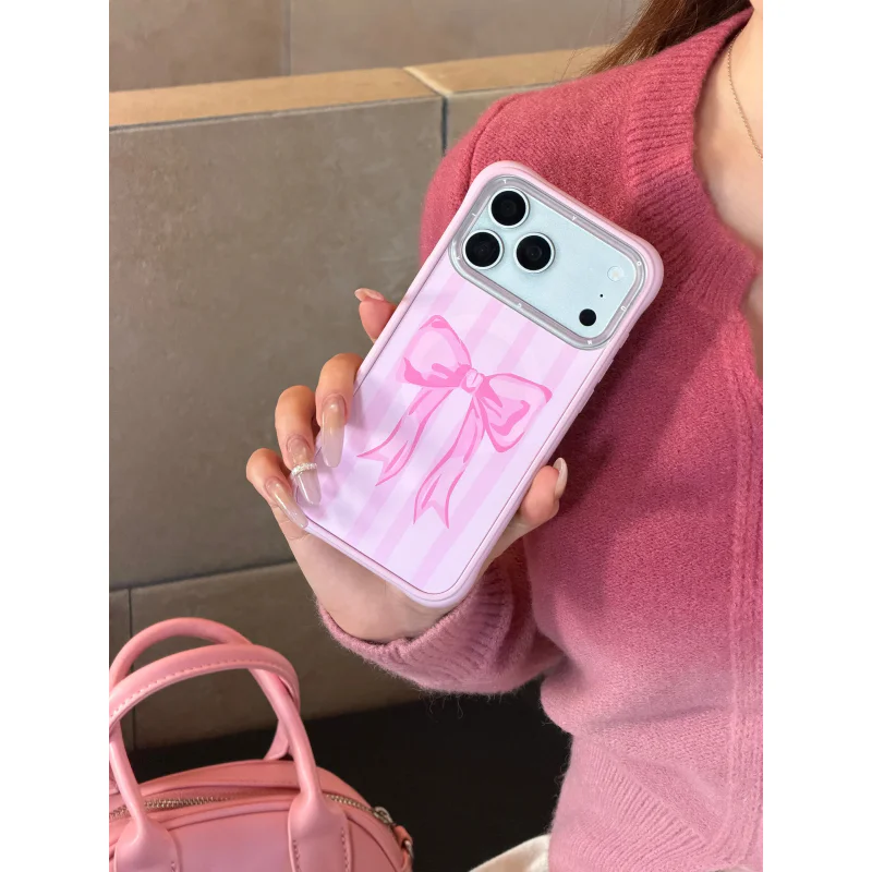 Capa Magnética Apokin Youngkit Big Wave para iPhone 16 Pro Max MagSafe Beijo de Swan Laço - Imagem 3