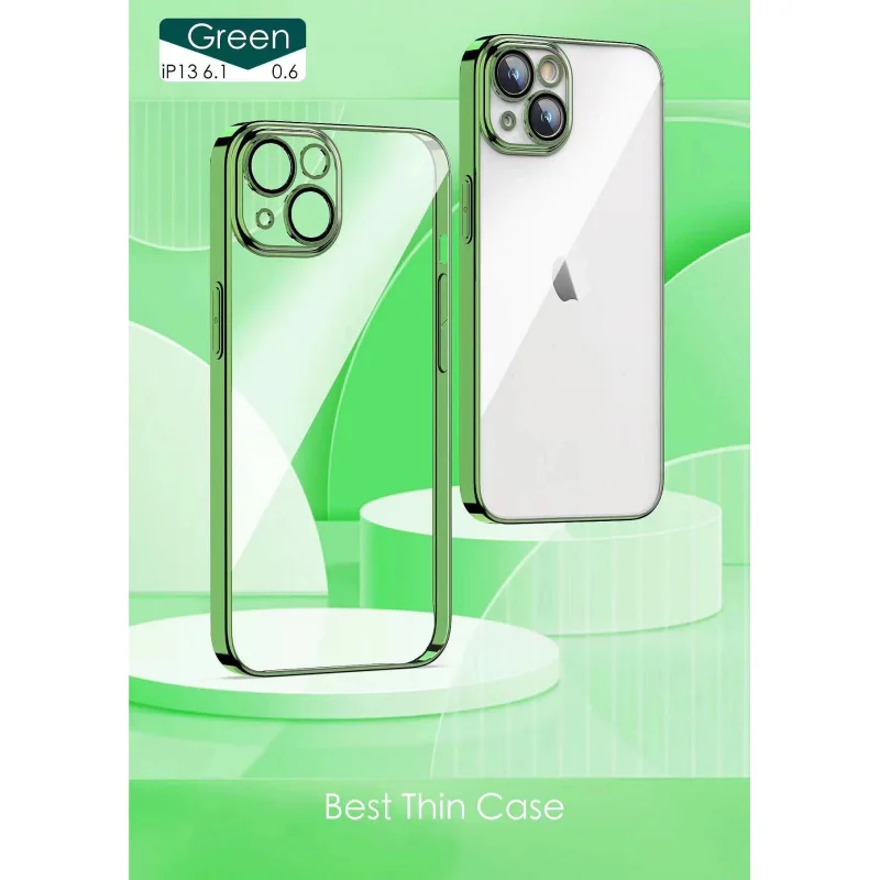 Capa Rígida Apokin para Apple iPhone 14 em Acrílico com Bordo Cromado Variedade de cores - Imagem 6
