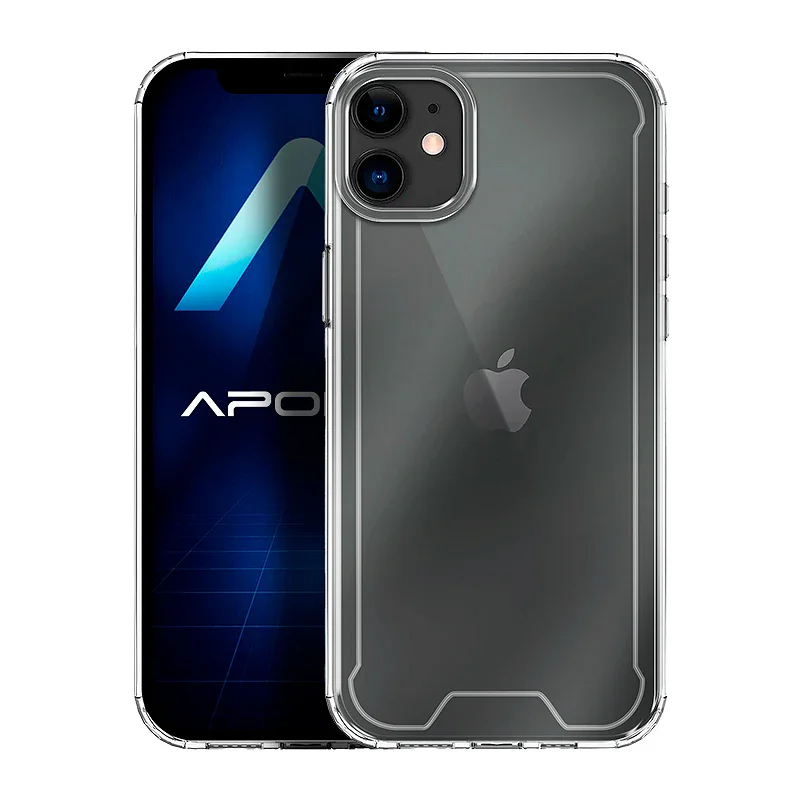 Capa Antichoque Apokin para iPhone 11 6,1 polegadas em Silicone Reforçado Transparente