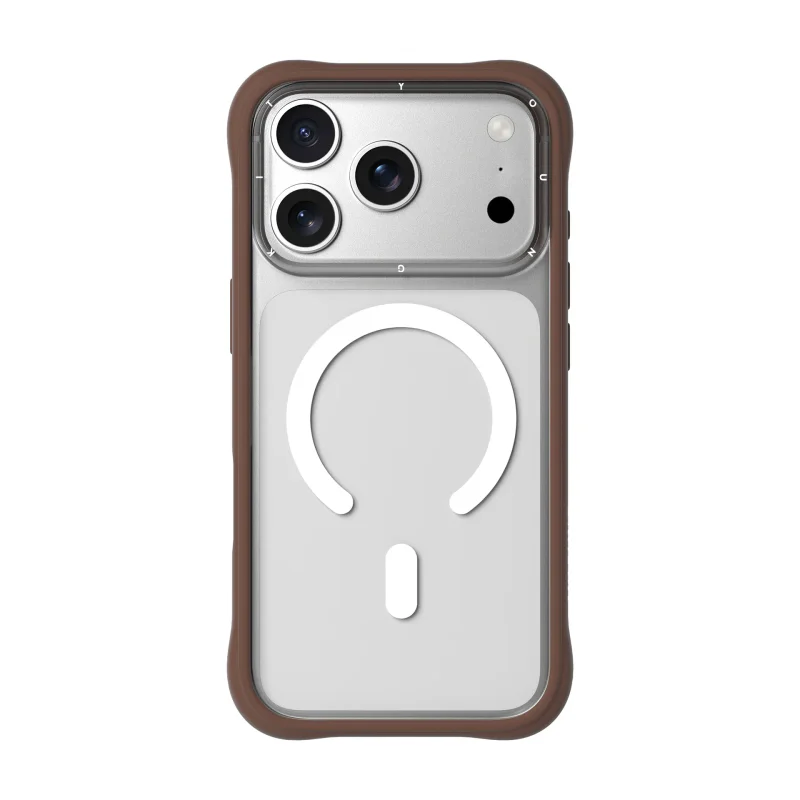 Capa Youngkit Apokin Série Dinâmica II para iPhone 17 Pro e iPhone 18 Pro Castanho