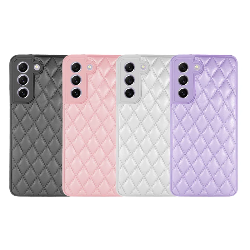Capa Apokin para Samsung Galaxy S21 FE Acabamento Efeito Pele e Fumado Rosa - Imagem 1