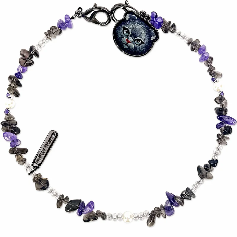 Pendente Apokin Nimmy Amigos Sorte Gato Preto para Telemóvel Preto