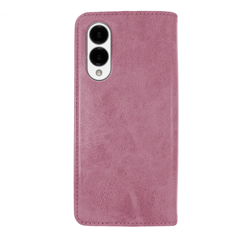 Capa Livro Apokin para Samsung Galaxy S25 com Porta-Cartões em Pele Sintética Vermelho - Imagem 2