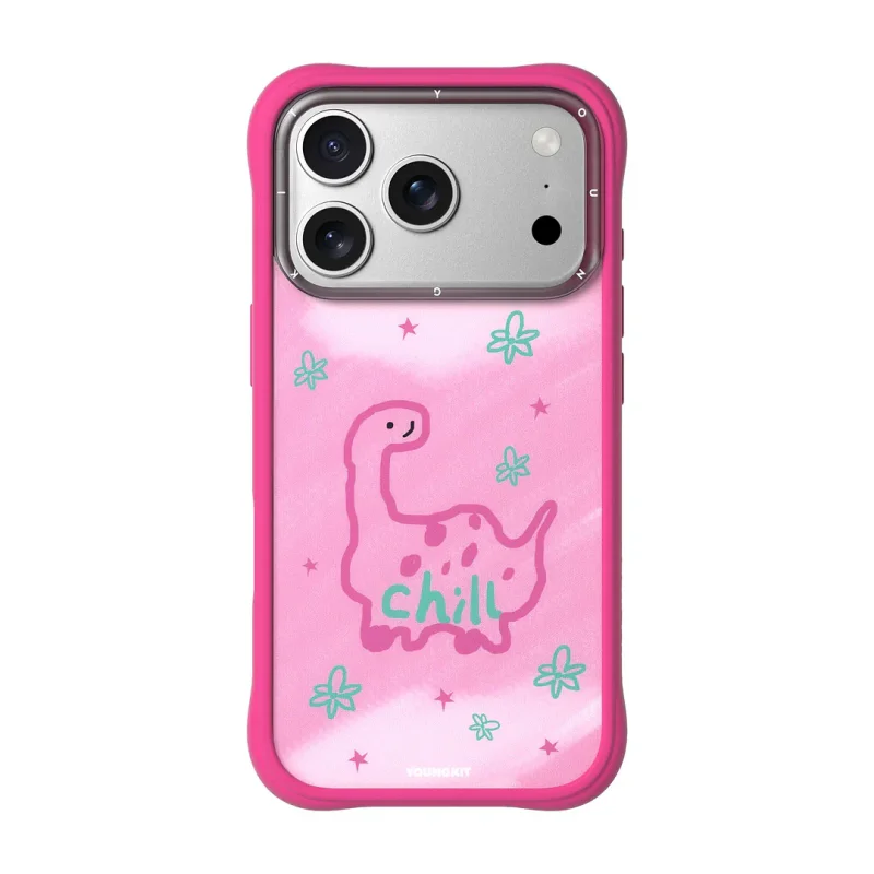 Capa Youngkit Dino Flor para iPhone 17 Pro Max e 18 Pro Max Multicolor - Imagem 1