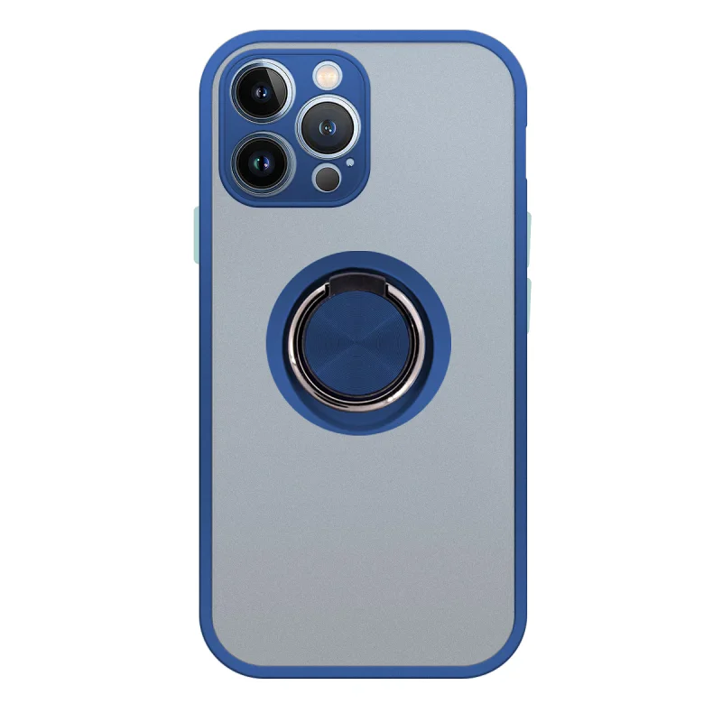 Capa em Gel Apokin para iPhone 13 Pro Max com Suporte e Íman Fumada Azul - Imagem 2