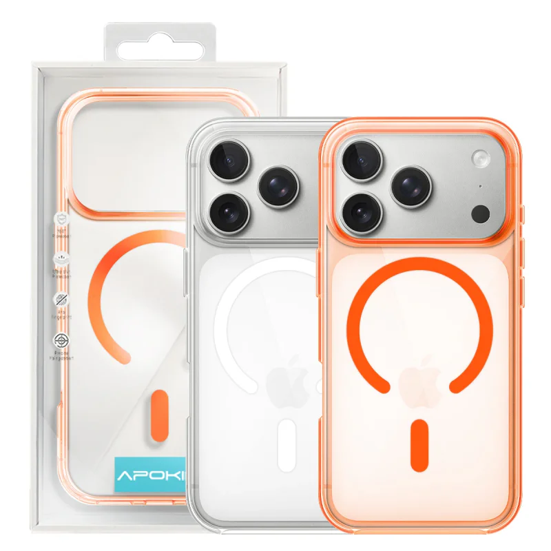 Capa Apokin para iPhone 17 Pro / 18 Pro Acrílico com MagSafe Variedade de cores