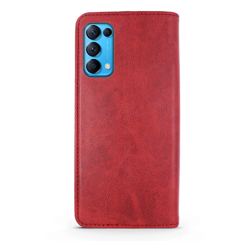Capa Apokin para Oppo Find X3 e Find X3 Pro em Pele Sintética com Porta-Cartões Rosa - Imagem 3