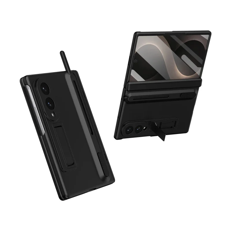 Capa Apokin para Samsung Galaxy Z Fold 8 com Suporte para Caneta Preto - Imagem 3