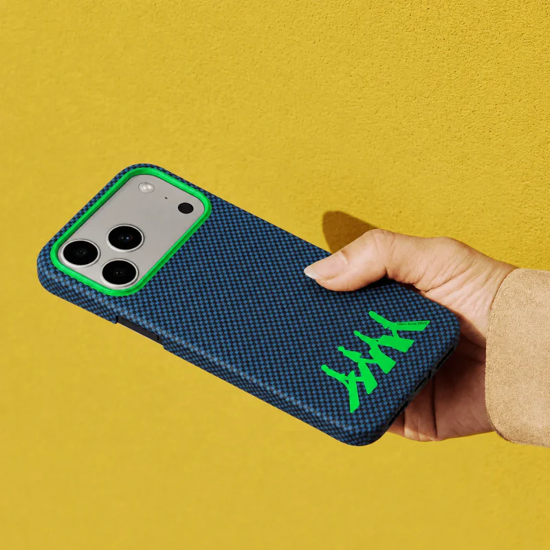 Capa Apokin Airity Abbey Road 1969 para iPhone 17 Pro e 18 Pro em Fibra de Aramida Azul - Imagem 4
