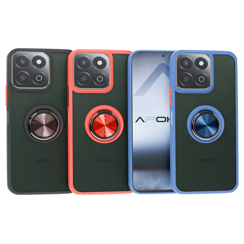 Capa Apokin Gel com Íman e Suporte Smoked para Honor 200 Smart Variedade de cores