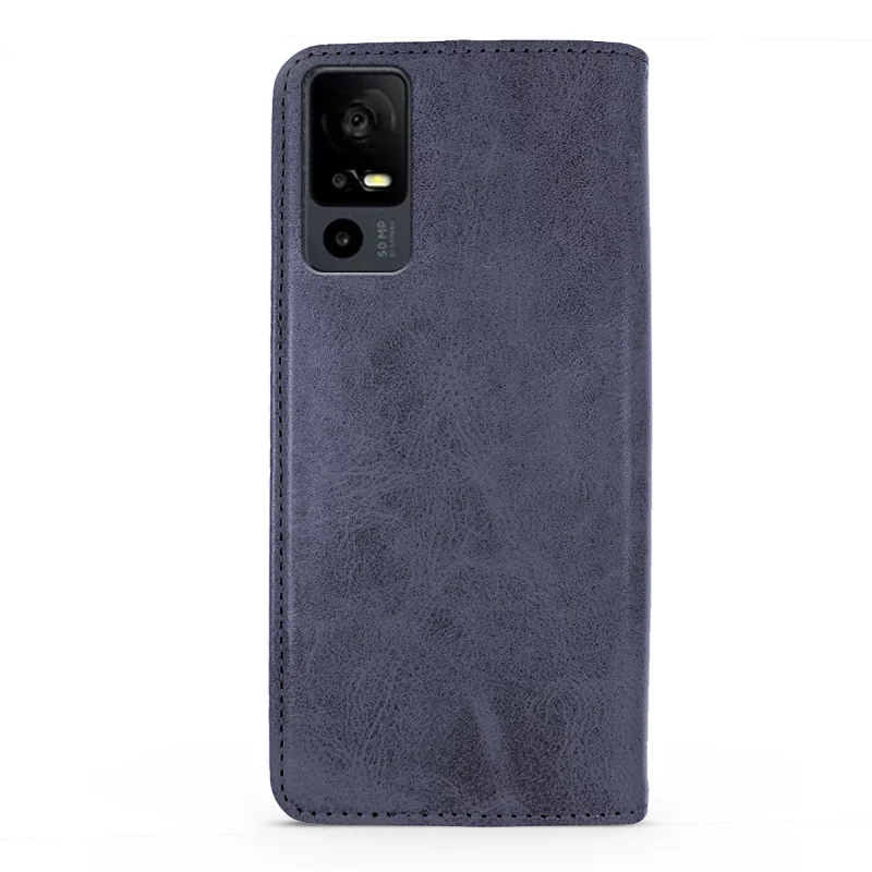 Capa Apokin em Pele Sintética com Porta-Cartões para TCL 40R 5G Preto - Imagem 6