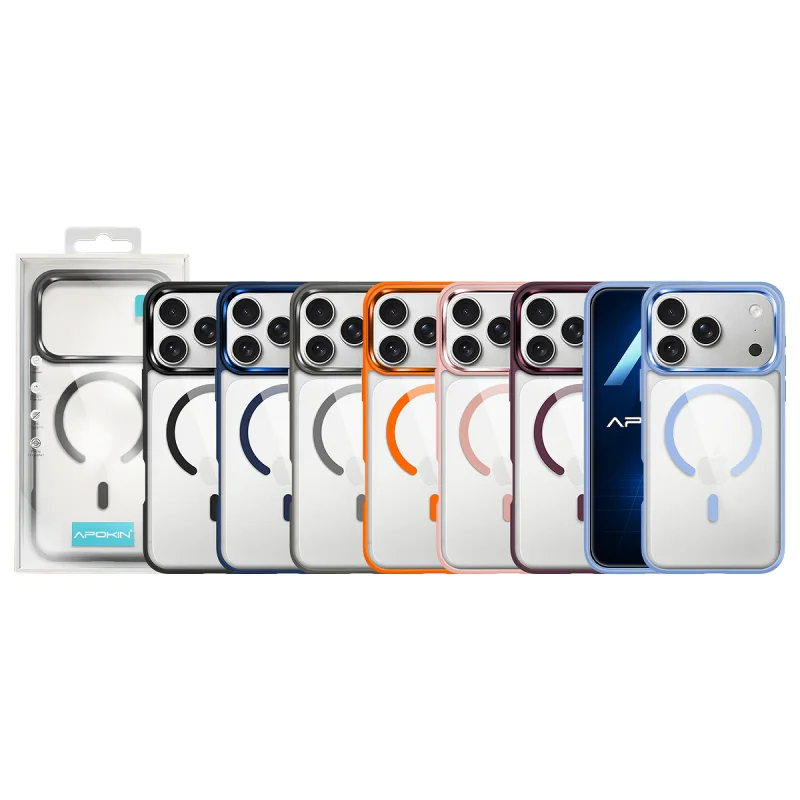 Capa Apokin para iPhone 17 Pro Max e 18 Pro Max em Acrílico com MagSafe Grená - Imagem 1