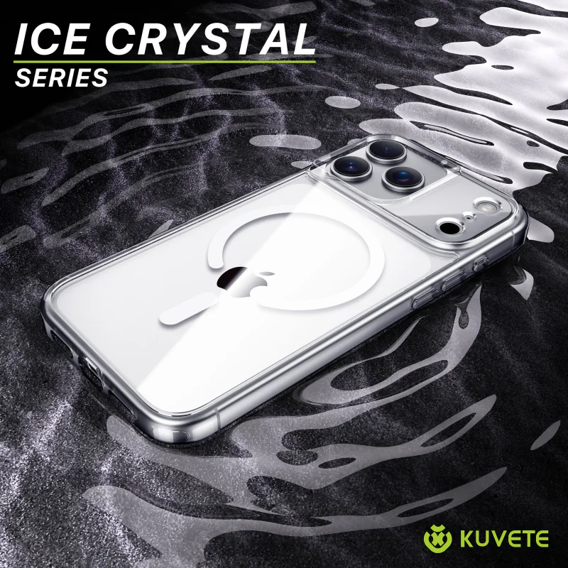 Capa Apokin Ice Crystal para iPhone 15 Pro Transparente - Imagem 3