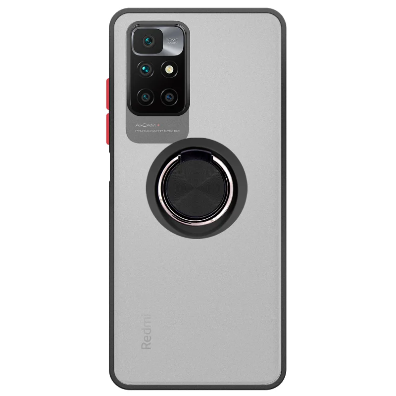 Capa Apokin para Xiaomi Redmi 10 Gel Fumado com Íman e Suporte Azul - Imagem 4