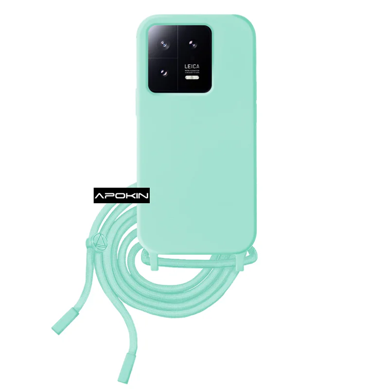 Capa Apokin para Xiaomi 13 Pro em Silicone Suave com Cordão Preto - Imagem 2