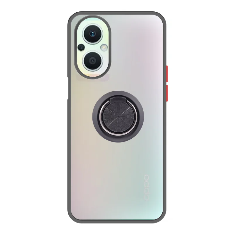 Capa de Gel Apokin com Íman e Suporte Fumada para Oppo Reno 8 Lite Preto - Imagem 4
