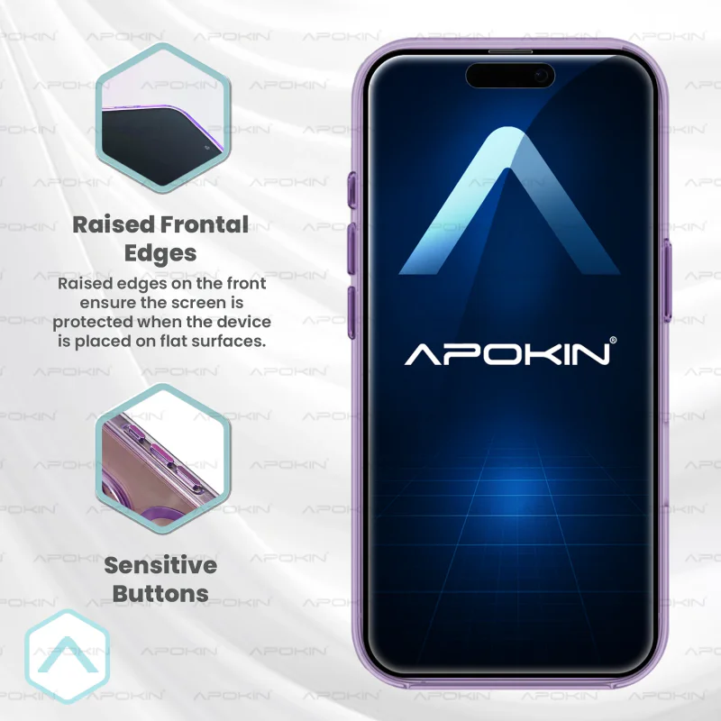 Capa Acrílica Apokin para iPhone 13 Pro Max Transparente Premium com MagSafe Variedade de Cores - Imagem 4