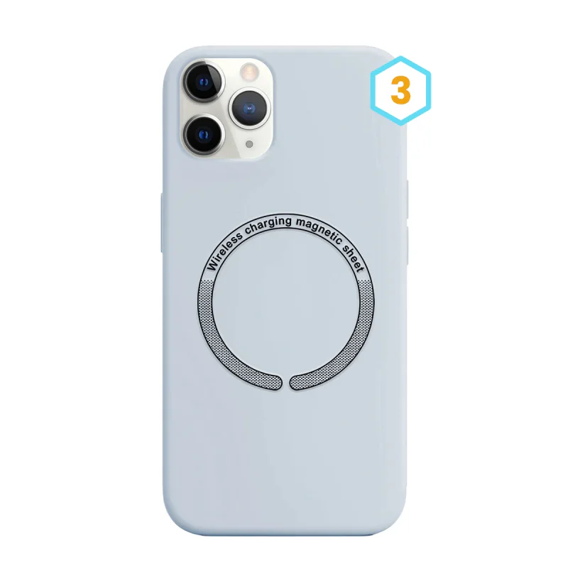 Capa de Silicone Líquido Apokin com MagSafe para iPhone 11 Pro Max 8 - Imagem 4