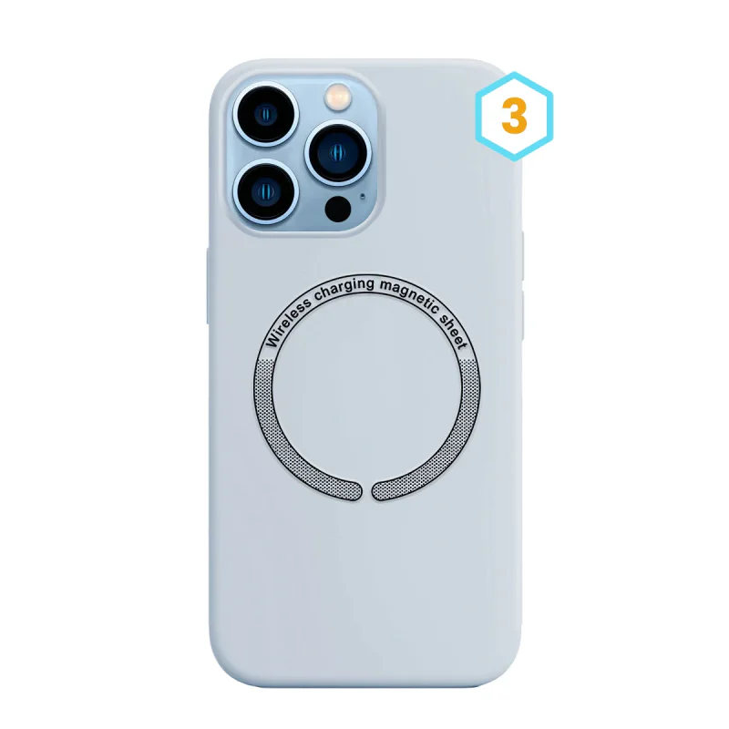 Capa Apokin para iPhone 13 Pro Max Silicone Líquido com MagSafe Cor 3 - Imagem 4