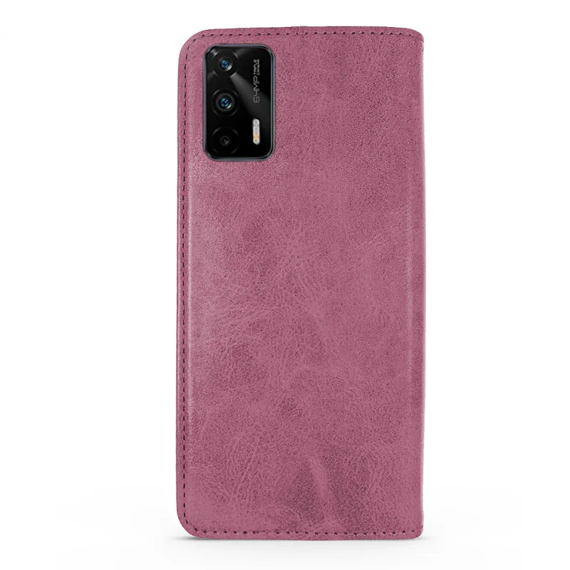 Capa Livro Apokin para Realme GT 5G em Pele Sintética com Porta-Cartões Variedade de cores - Imagem 5