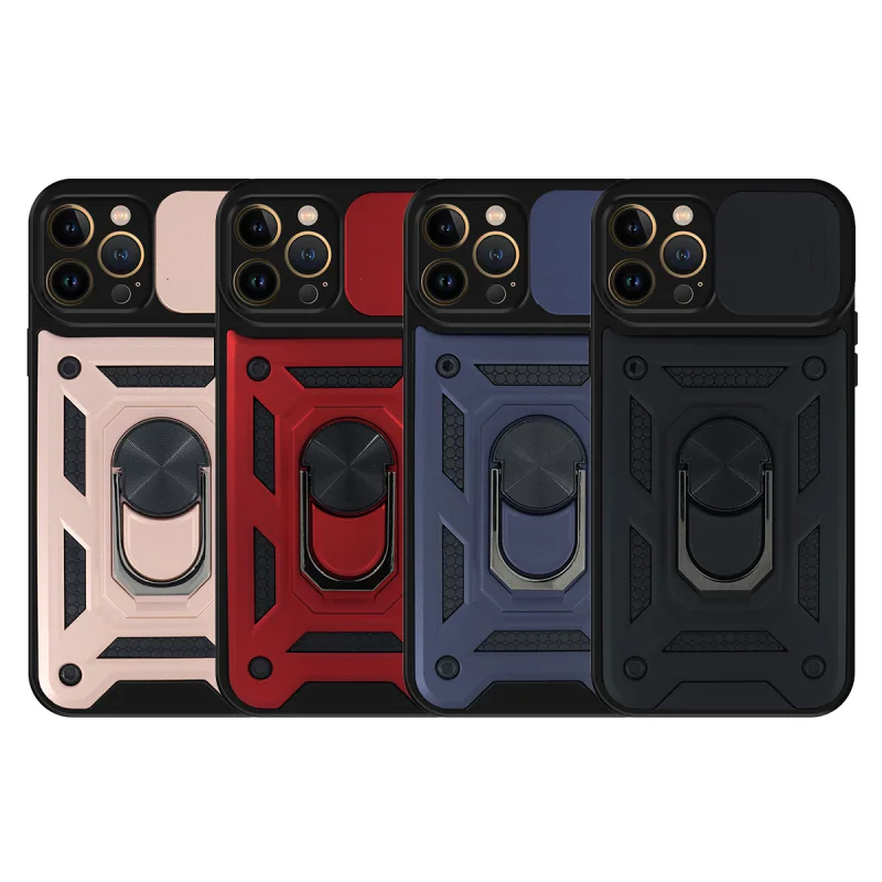 Capa Apokin para iPhone 14 Plus com Anel Magnético e Proteção de Câmara Deslizante Variedade de cores