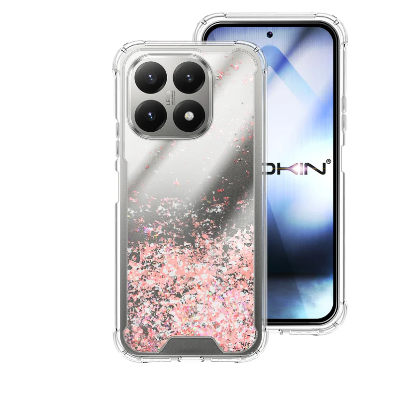 Capa Apokin Panpurin para Xiaomi 15T Gel Acrílico Glitter Azul Turquesa - Imagem 6