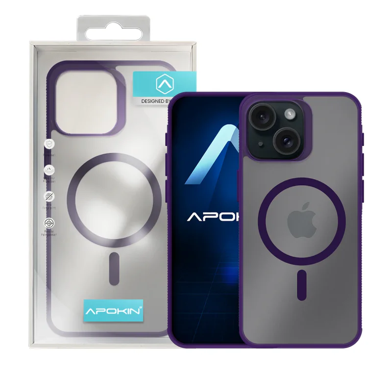 Capa Apokin ABR para iPhone 15 com MagSafe Variedade de cores - Imagem 3