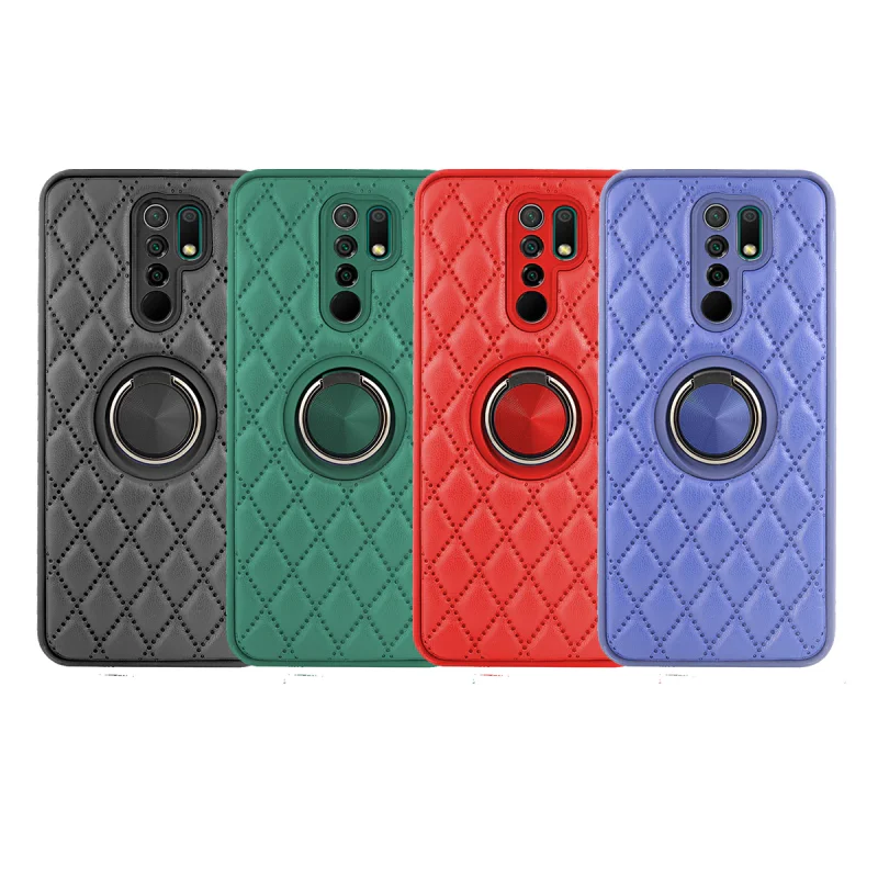 Capa Magnética Apokin Chamel com Suporte para Xiaomi Redmi 9 Preto - Imagem 1